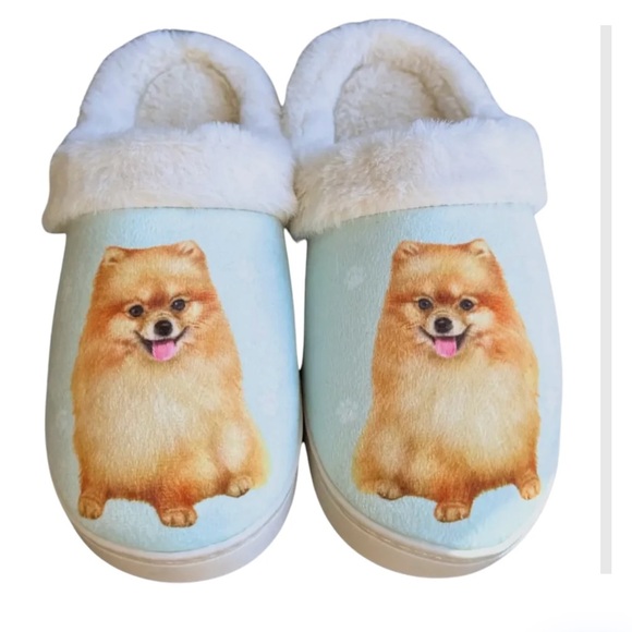 SNUGGS Memory Foam POMERANIAN Dog Non Slip Slippers By E&S Pets Sz S/M (6-8) - Picture 9 of 9